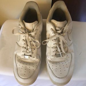 Nike White Air Force Size 15
